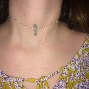 Mint Green Aura Quartz Choker